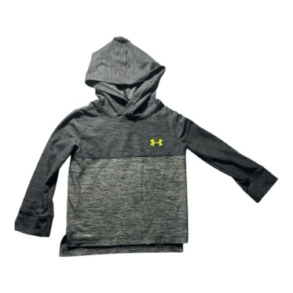 Under Armour Kids Charcoal and Neon Hoodie